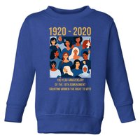 19th Adt 'S Right To Vote 100 Years Suffragette Meaningful Gift Toddler Sweatshirt