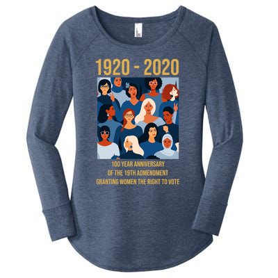 19th Adt 'S Right To Vote 100 Years Suffragette Meaningful Gift Women's Perfect Tri Tunic Long Sleeve Shirt