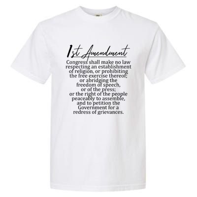 1st Amendment US Constitution Support Freedom Of Speech Garment-Dyed Heavyweight T-Shirt