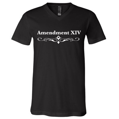 14TH Amendment USA Constitution V-Neck T-Shirt