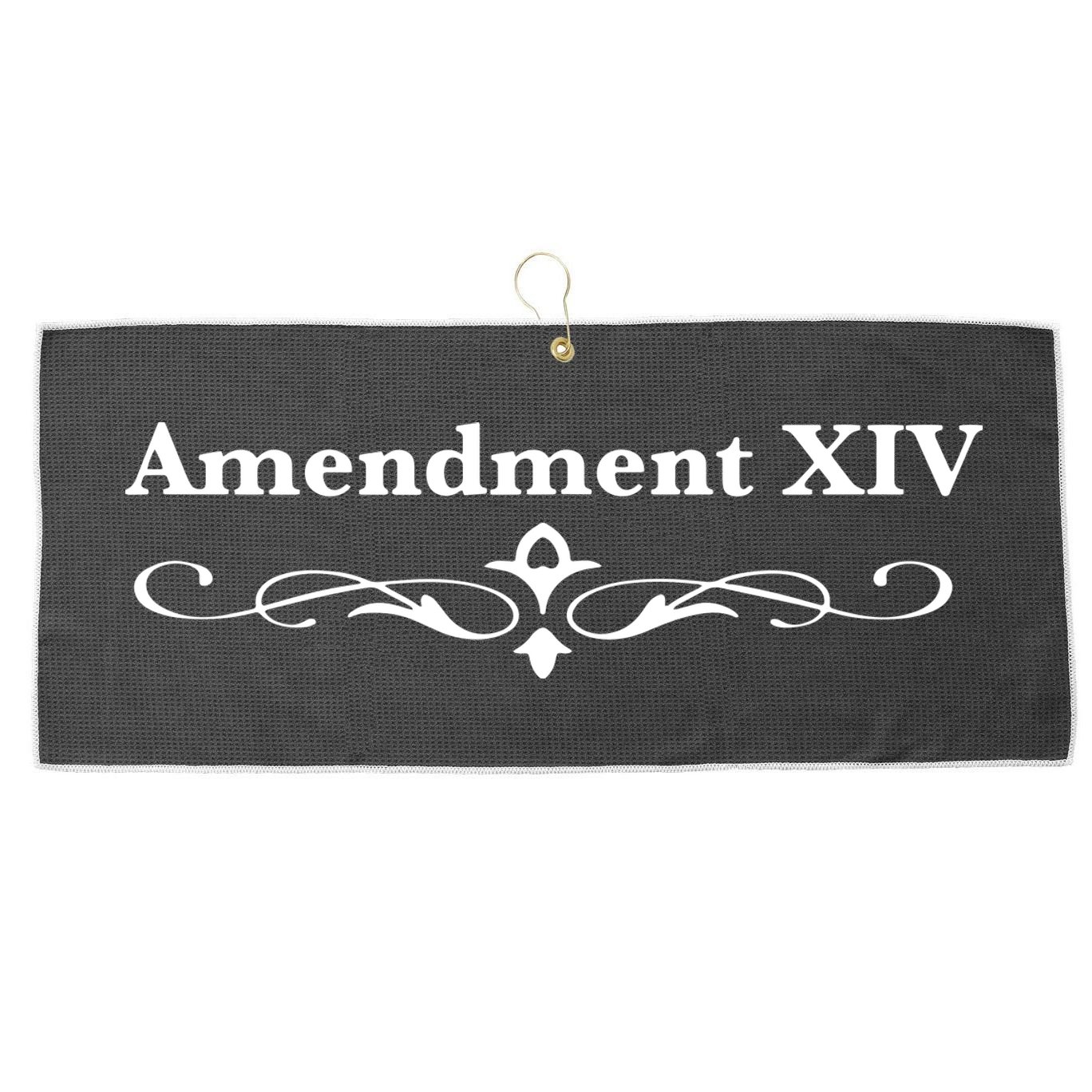 14TH Amendment USA Constitution Large Microfiber Waffle Golf Towel