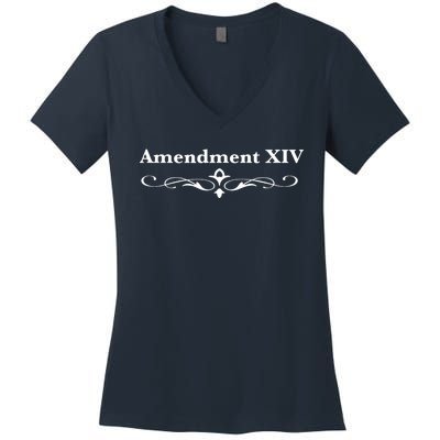 14TH Amendment USA Constitution Women's V-Neck T-Shirt