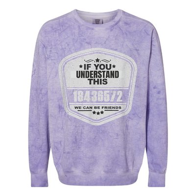 18436572 Awesome V8 Firing Order Car Enthusiast Colorblast Crewneck Sweatshirt