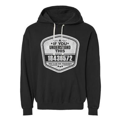 18436572 Awesome V8 Firing Order Car Enthusiast Garment-Dyed Fleece Hoodie