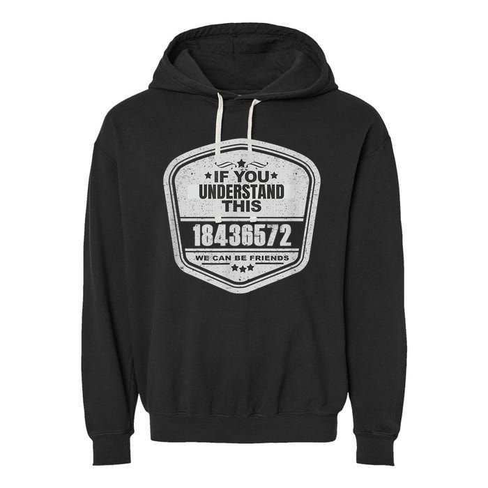 18436572 Awesome V8 Firing Order Car Enthusiast Garment-Dyed Fleece Hoodie