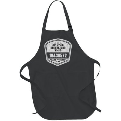 18436572 Awesome V8 Firing Order Car Enthusiast Full-Length Apron With Pockets