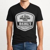 18436572 Awesome V8 Firing Order Car Enthusiast V-Neck T-Shirt
