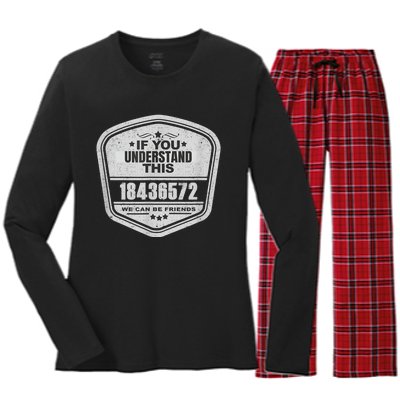 18436572 Awesome V8 Firing Order Car Enthusiast Women's Long Sleeve Flannel Pajama Set 