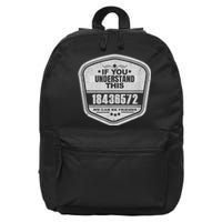 18436572 Awesome V8 Firing Order Car Enthusiast 16 in Basic Backpack