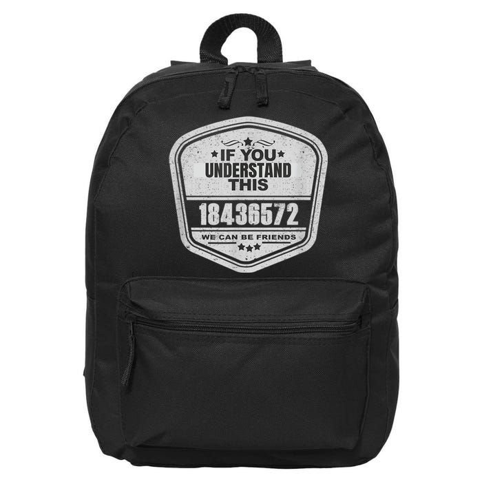 18436572 Awesome V8 Firing Order Car Enthusiast 16 in Basic Backpack