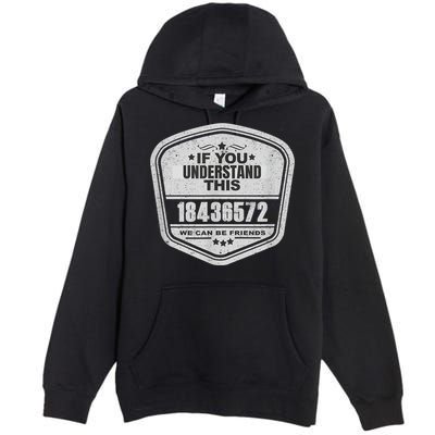 18436572 Awesome V8 Firing Order Car Enthusiast Premium Pullover Hoodie