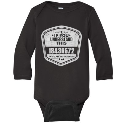 18436572 Awesome V8 Firing Order Car Enthusiast Baby Long Sleeve Bodysuit