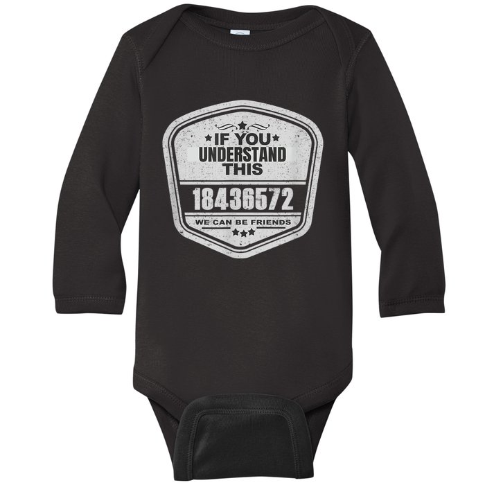 18436572 Awesome V8 Firing Order Car Enthusiast Baby Long Sleeve Bodysuit