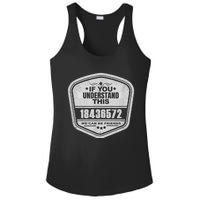 18436572 Awesome V8 Firing Order Car Enthusiast Ladies PosiCharge Competitor Racerback Tank