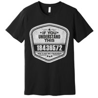 18436572 Awesome V8 Firing Order Car Enthusiast Premium T-Shirt