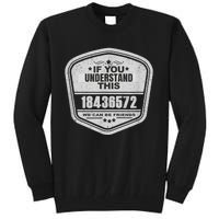 18436572 Awesome V8 Firing Order Car Enthusiast Tall Sweatshirt