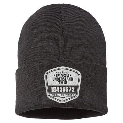 18436572 Awesome V8 Firing Order Car Enthusiast Sustainable Knit Beanie