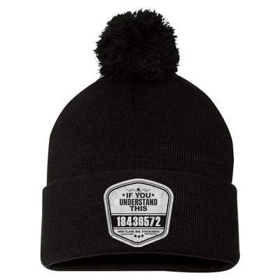 18436572 Awesome V8 Firing Order Car Enthusiast Pom Pom 12in Knit Beanie