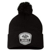 18436572 Awesome V8 Firing Order Car Enthusiast Pom Pom 12in Knit Beanie