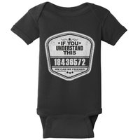 18436572 Awesome V8 Firing Order Car Enthusiast Baby Bodysuit