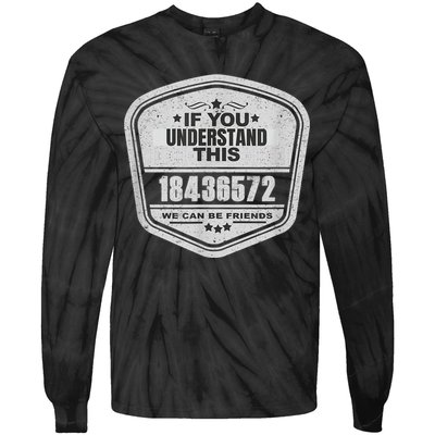 18436572 Awesome V8 Firing Order Car Enthusiast Tie-Dye Long Sleeve Shirt