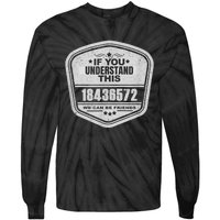 18436572 Awesome V8 Firing Order Car Enthusiast Tie-Dye Long Sleeve Shirt