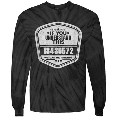 18436572 Awesome V8 Firing Order Car Enthusiast Tie-Dye Long Sleeve Shirt