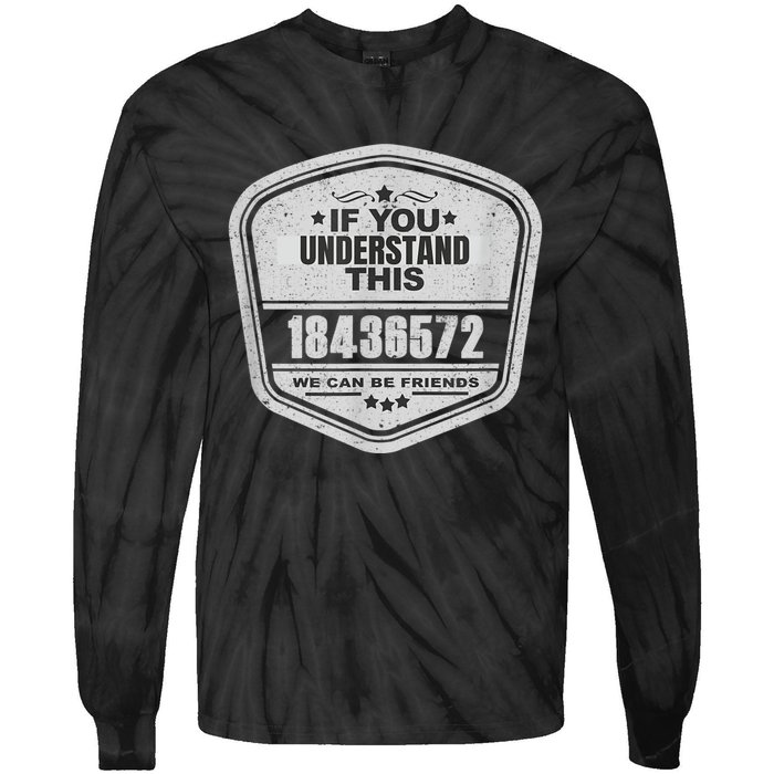 18436572 Awesome V8 Firing Order Car Enthusiast Tie-Dye Long Sleeve Shirt