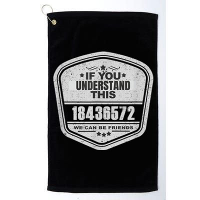 18436572 Awesome V8 Firing Order Car Enthusiast Platinum Collection Golf Towel