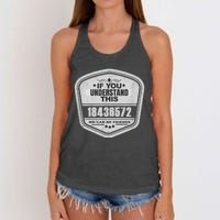 18436572 Awesome V8 Firing Order Car Enthusiast Women's Knotted Racerback Tank