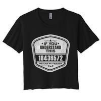 18436572 Awesome V8 Firing Order Car Enthusiast Women's Crop Top Tee