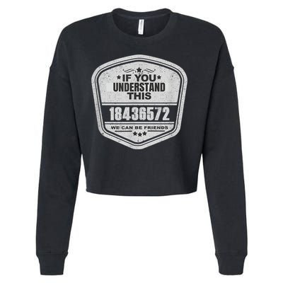 18436572 Awesome V8 Firing Order Car Enthusiast Cropped Pullover Crew