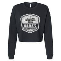 18436572 Awesome V8 Firing Order Car Enthusiast Cropped Pullover Crew