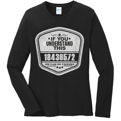 18436572 Awesome V8 Firing Order Car Enthusiast Ladies Long Sleeve Shirt