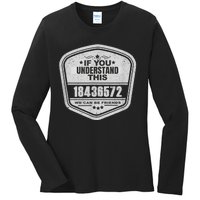 18436572 Awesome V8 Firing Order Car Enthusiast Ladies Long Sleeve Shirt