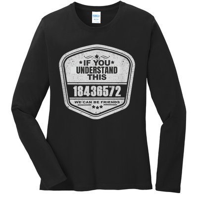 18436572 Awesome V8 Firing Order Car Enthusiast Ladies Long Sleeve Shirt