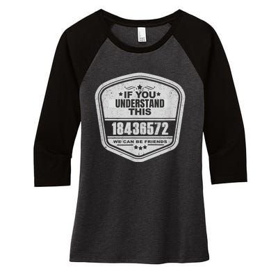 18436572 Awesome V8 Firing Order Car Enthusiast Women's Tri-Blend 3/4-Sleeve Raglan Shirt