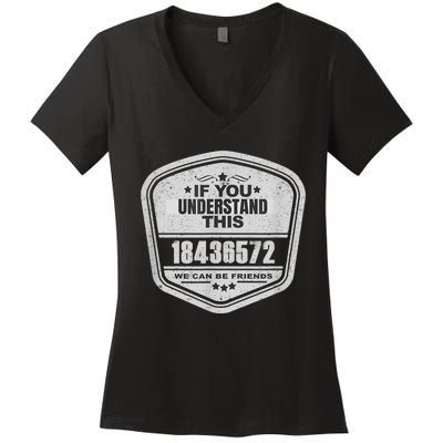 18436572 Awesome V8 Firing Order Car Enthusiast Women's V-Neck T-Shirt