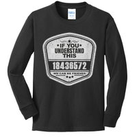 18436572 Awesome V8 Firing Order Car Enthusiast Kids Long Sleeve Shirt