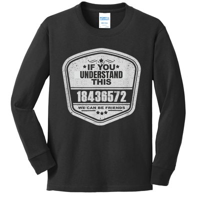 18436572 Awesome V8 Firing Order Car Enthusiast Kids Long Sleeve Shirt