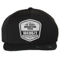 18436572 Awesome V8 Firing Order Car Enthusiast Wool Snapback Cap