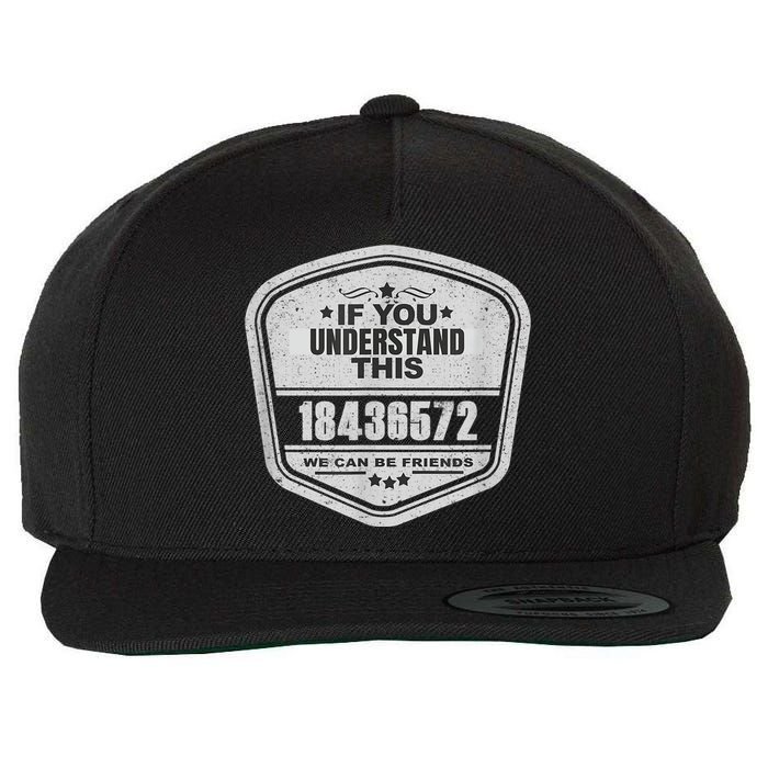 18436572 Awesome V8 Firing Order Car Enthusiast Wool Snapback Cap