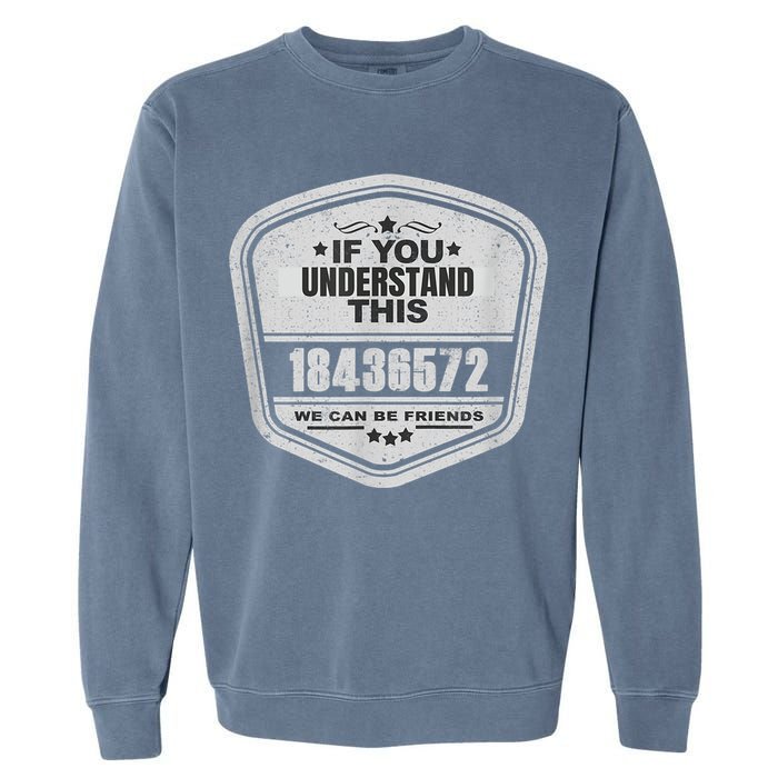 18436572 Awesome V8 Firing Order Car Enthusiast Garment-Dyed Sweatshirt