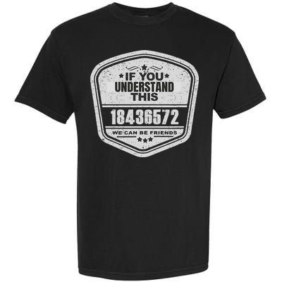18436572 Awesome V8 Firing Order Car Enthusiast Gift Garment-Dyed Heavyweight T-Shirt