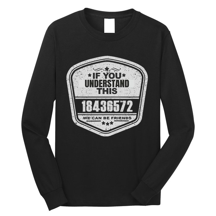 18436572 Awesome V8 Firing Order Car Enthusiast Gift Long Sleeve Shirt