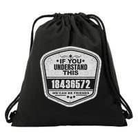 18436572 Awesome V8 Firing Order Car Enthusiast Gift Drawstring Bag