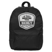 18436572 Awesome V8 Firing Order Car Enthusiast Gift 16 in Basic Backpack