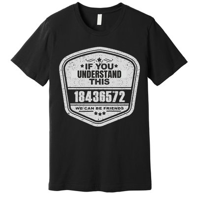 18436572 Awesome V8 Firing Order Car Enthusiast Gift Premium T-Shirt