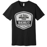 18436572 Awesome V8 Firing Order Car Enthusiast Gift Premium T-Shirt