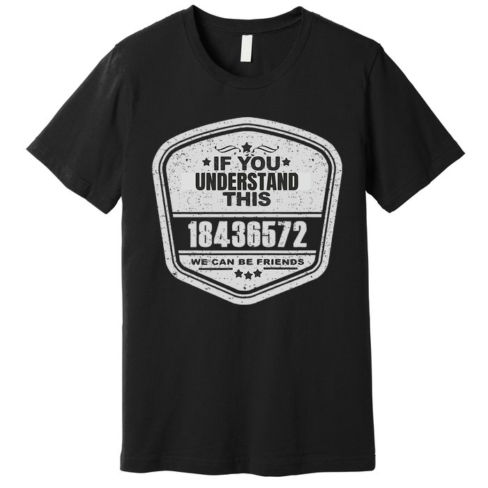 18436572 Awesome V8 Firing Order Car Enthusiast Gift Premium T-Shirt